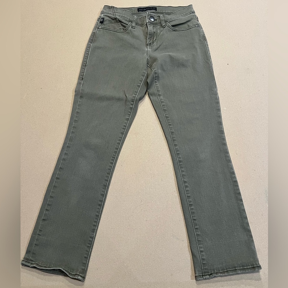 Rock & Republic Like New Green Denim Jeans Size 4